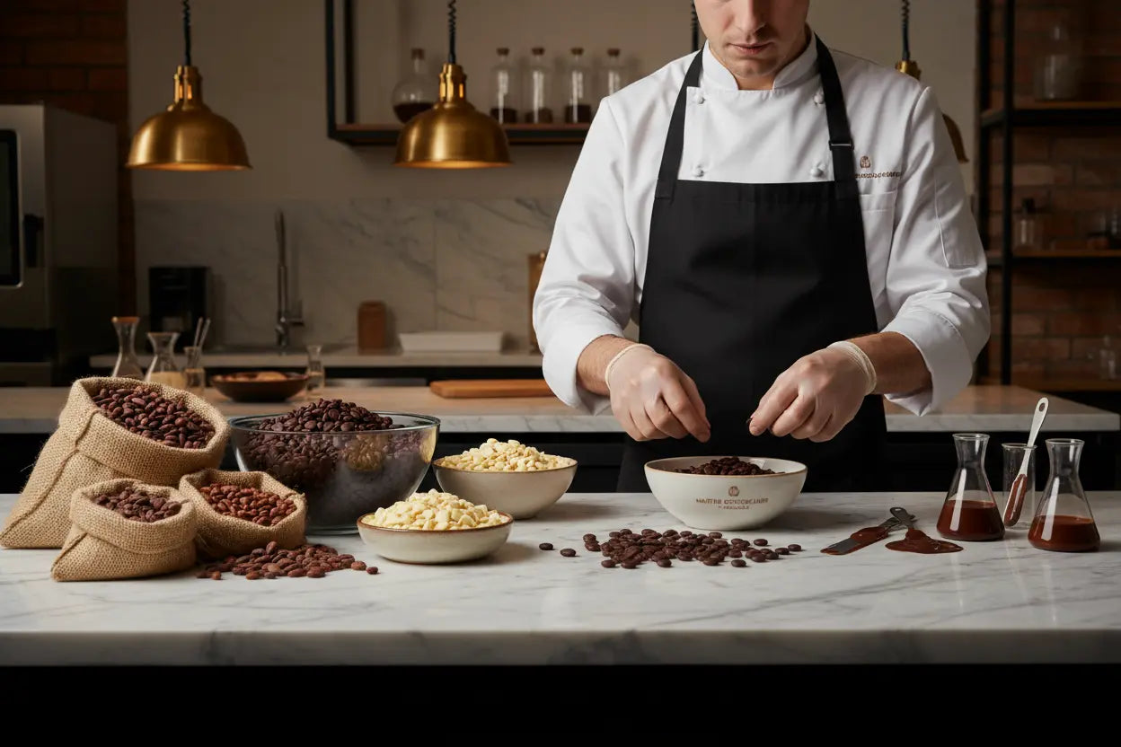 Cum alegi cea mai bună ciocolată profesională pentru cofetărie, praline, ganache, mousse și deserturi premium realizate cu ciocolată belgiană de calitate
