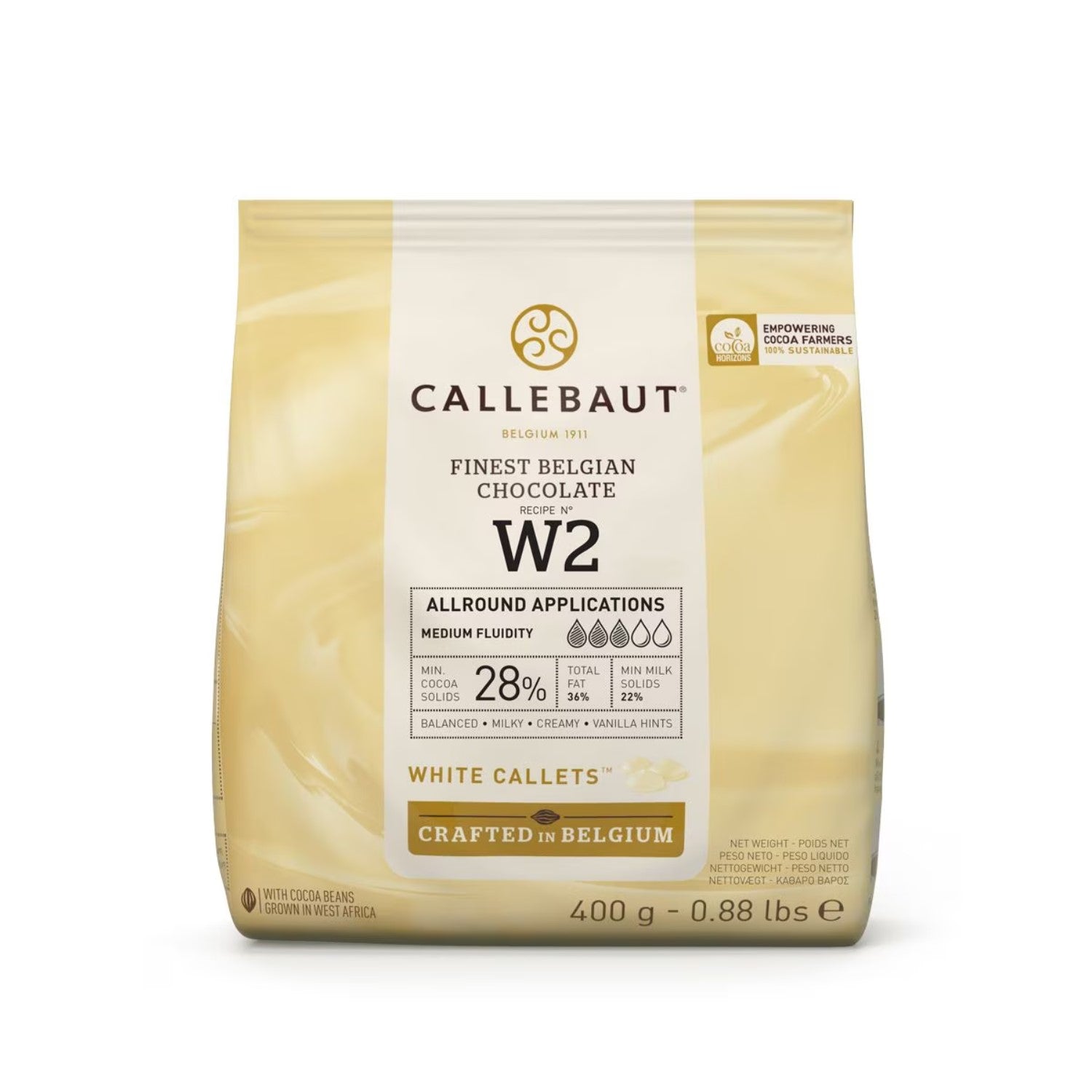 Ciocolata alba Ciocolata dropsuri	Ciocolata belgiana ciocolata banuti	ciocolata fulgi ciocolata pentru topire ciocolata cofetarie ciocolata praline ciocolata Callebaut ciocolata Barry Callebaut Ciocolata menaj Ciocolata discuri Ciocolata glazura Ciocolata tort Ciocolata ganache Ciocolata banuti fulgi ciocolata alba Barry Callebaut ciocolata W2, min 28% unt de cacao 1 kg – ciocolata pentru topire belgiana fina, cofetarie, torturi, prajituri, ganache, glazuri si ciocolata discuri praline ciocolata 500g