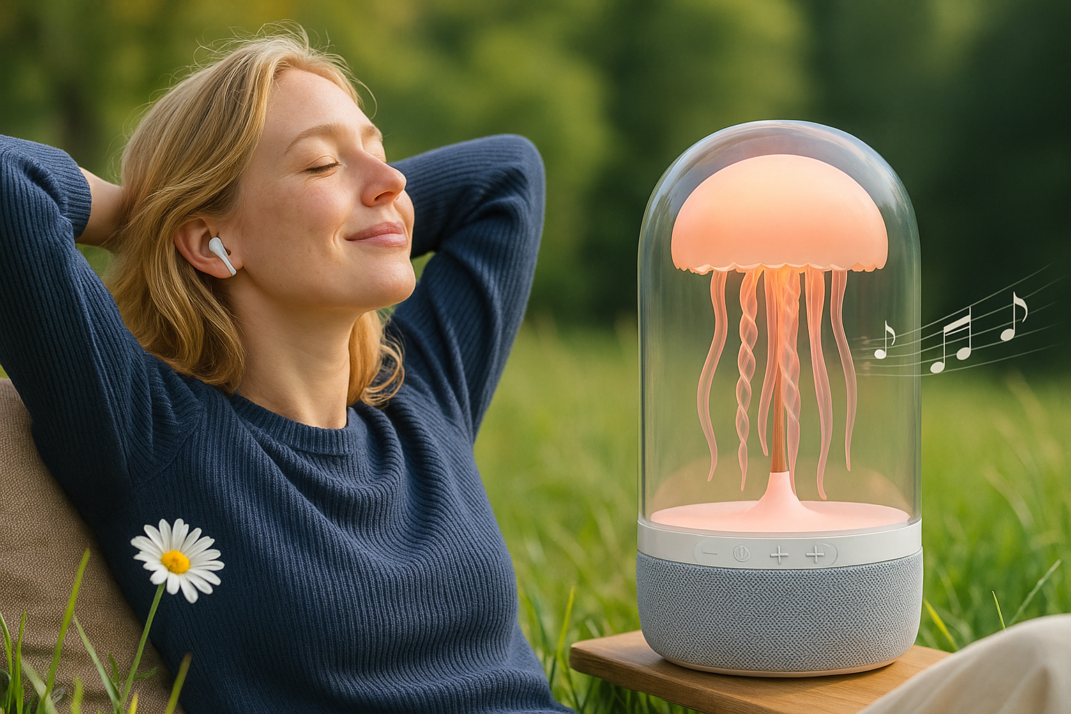jellyfish lampa bec lumina speaker boxa muzica relaxare LED portabil birou camera copii Speaker Jellyfish lampa led cu wireless bluetooth lumină ambient relaxantă boxa portabila bluetooth lumina lampa copii noapte reincarcabila lampa de veghe portabila boxa inteligenta iluminata ambiental